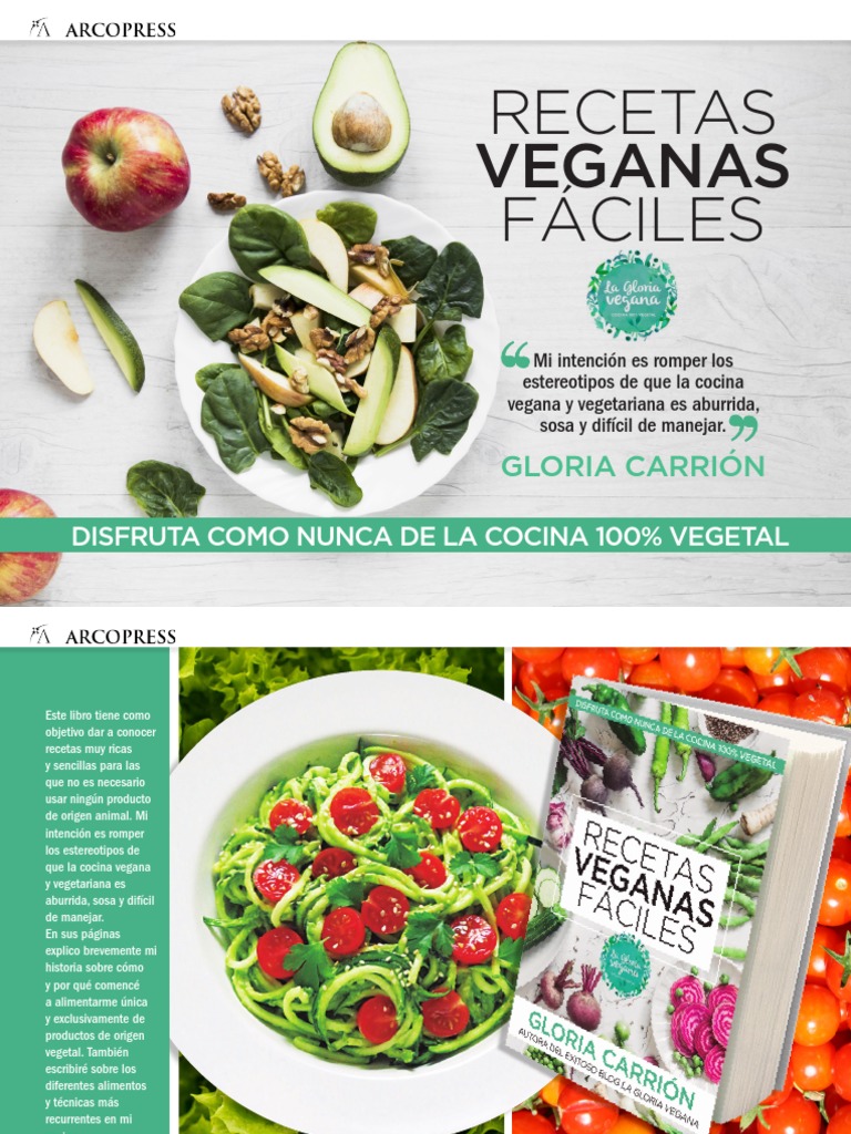 Recetas Veganas Fáciles y Deliciosas | PDF | Veganismo | Vegetarianismo