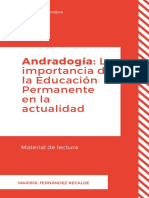 Andragogia y La Importancia de La Educac PDF