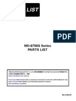 MO-6700S Series: Parts List