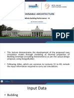 Sustainable Architecture: Whole Building Performance - VI