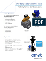 3-Way Temperature Control Valve: Model G, Version G and Accessories