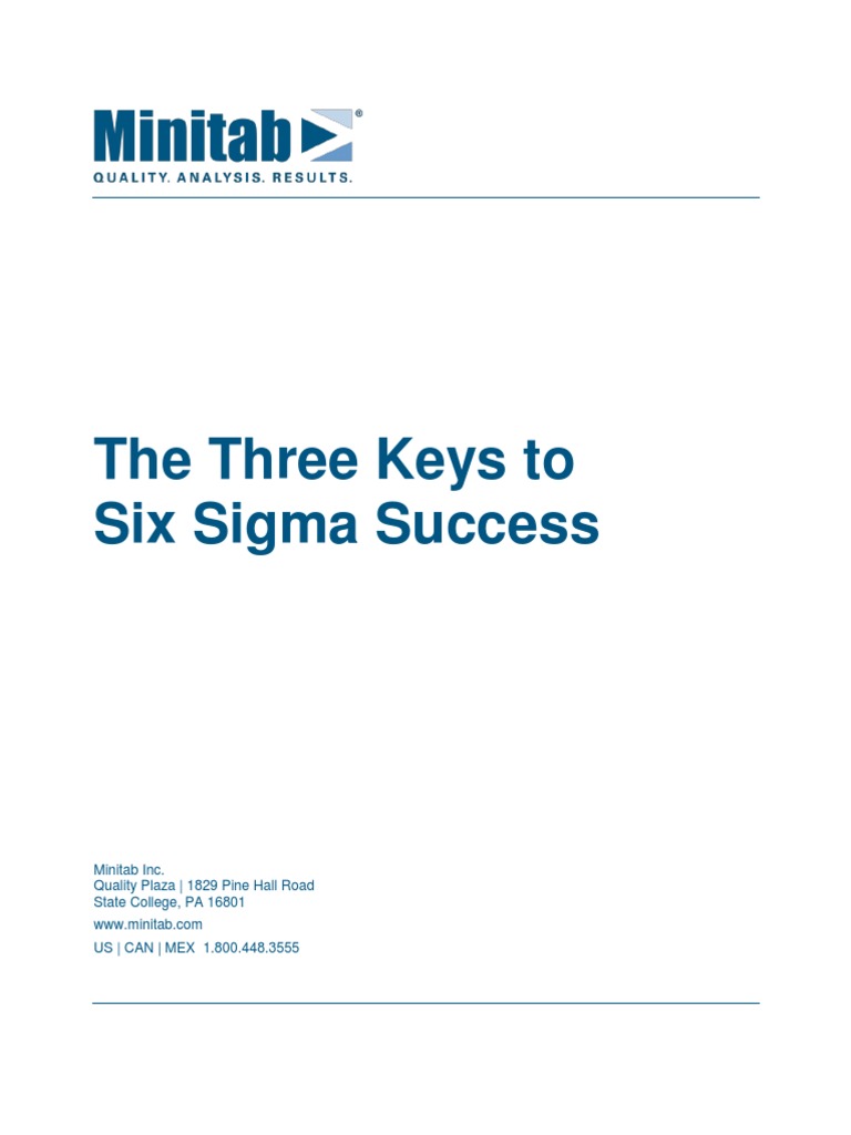 3 Keys To Six Sigma Success | PDF