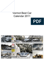 Vermot Best Car Calendar 2011