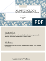 Social Psychology: Prevention/Interventions of Aggression and Violence