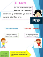 Clase Virtual Literatura Textos Literarios y Textos No Literarios 2º Grado