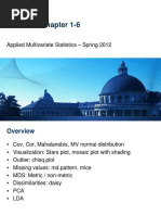 Applied Multivariate Statistics - Review