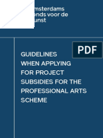 Afk Guidelines When Applying For Project Subsidies For The Professional Arts Scheme