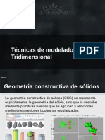 3D Modeling Techniques: CSG for Solid Geometry