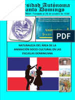 Naturaleza Del Área de La Animación Socio Cultural en Las Escuelas Dominicana