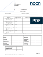 NOCN ESOL International Level C2 Proficient Sample Paper AA Speaking Individual Mark Sheet