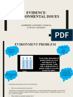 Evidence: Environmental Issues: Katherine Castaneda Valencia. Activity 3-English 5