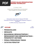 Download Pres Emerging Technology - Tatang A Taufik by Tatang Taufik SN4631366 doc pdf