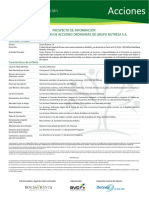 Prospecto de Informacion Emision y Colocacion de Acciones Ordinarias de Grupo Nutresa S A PDF