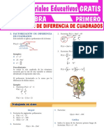 Factorización de Diferencia de Cuadrados para Primer Grado de Secundaria