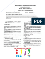 Guia 6 Castellano 2periodo Signos de Puntuación