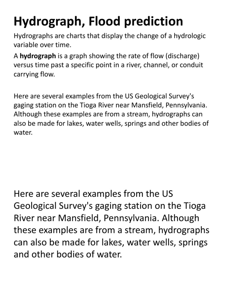 Lecture 4 - Hydrographs | PDF | Surface Runoff | Flood