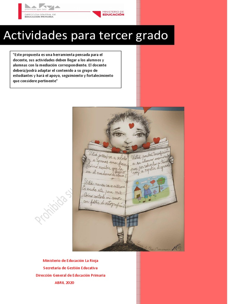 Actividades de Lengua para Tercer Grado | PDF