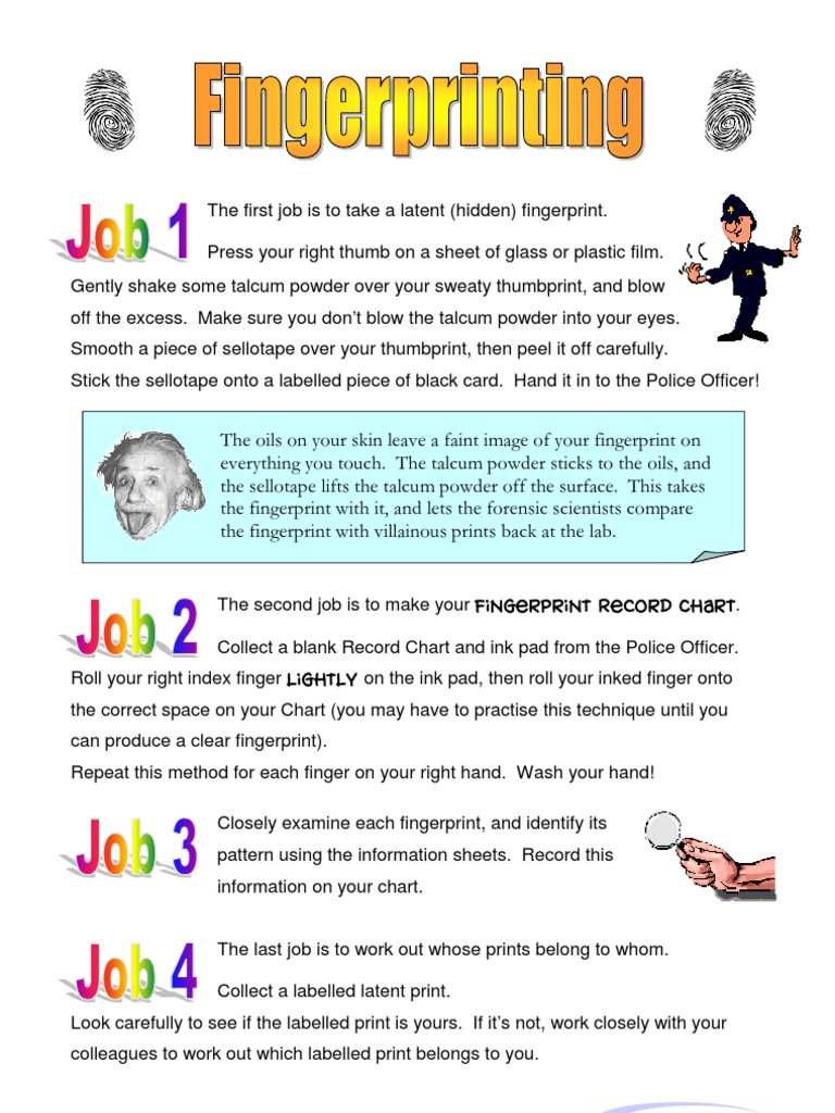 Fingerprinting Activity Guide | PDF