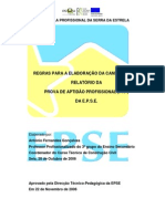 Regras para a Candidatura e Relatório da Prova de Aptidão Profissional (PAP) da EPSE