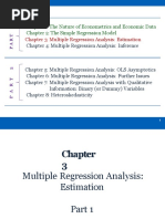 Chapter 1: The Nature of Econometrics and Economic Data Chapter 2: The Simple Regression Model