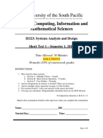 Short Test 1 - S12019 - Solution PDF