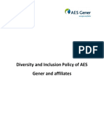 Diversity and Inclusion Policy of AES Gener and Affiliates