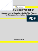 Blanks in Method Validation: Supplement To Eurachem Guide The Fitness For Purpose of Analytical Methods