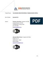 Velocidad Directriz Inferida y Máxima Segura Crítica