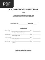 Software Development Plan Template