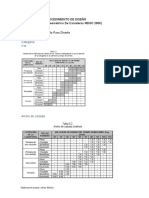 Bosquejo Del Procedimiento de Diseño