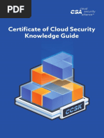 Certificate of Cloud Security Knowledge Guide