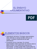 El Ensayo Argumentativo