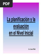 La Planificacion y La Evaluacion en El Nivel Inicial Pitluk