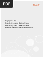 Installation and Setup Guide Installing On A UNIX System With An External Oracle Database