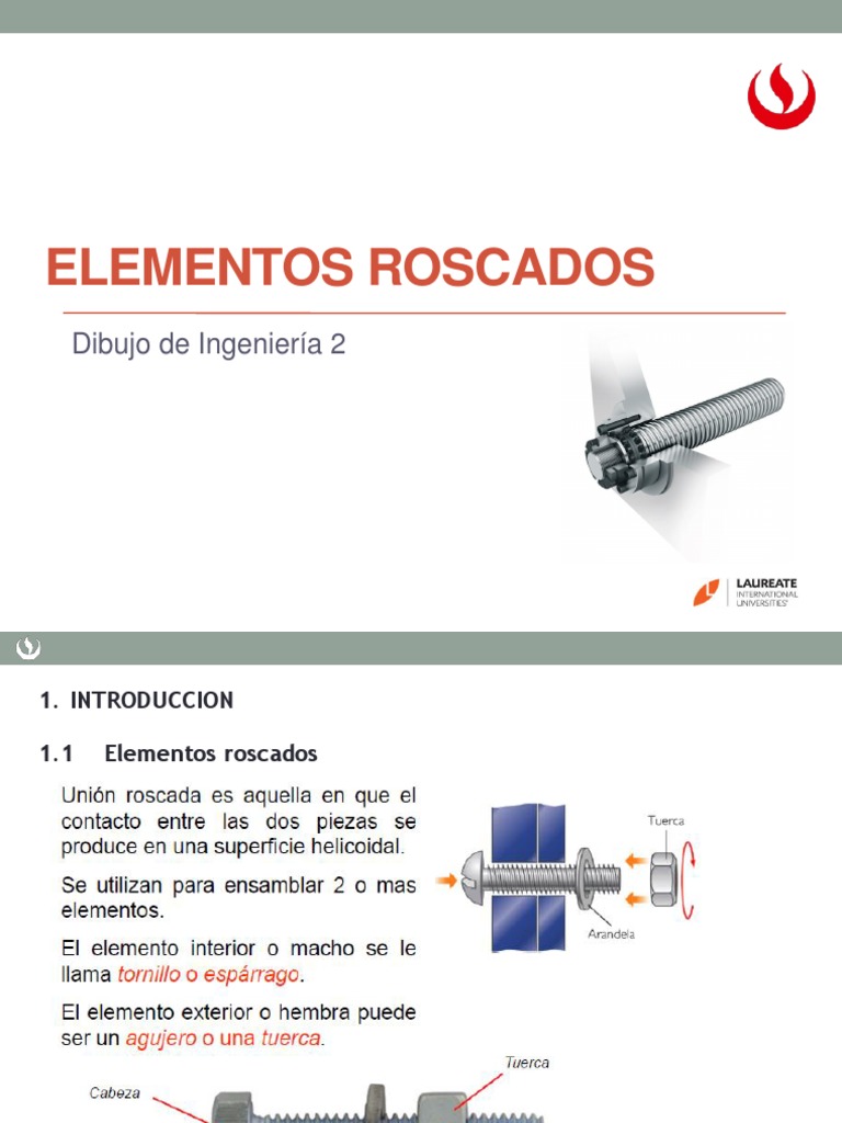 Elementos Roscados | PDF | Tornillo | Equipo