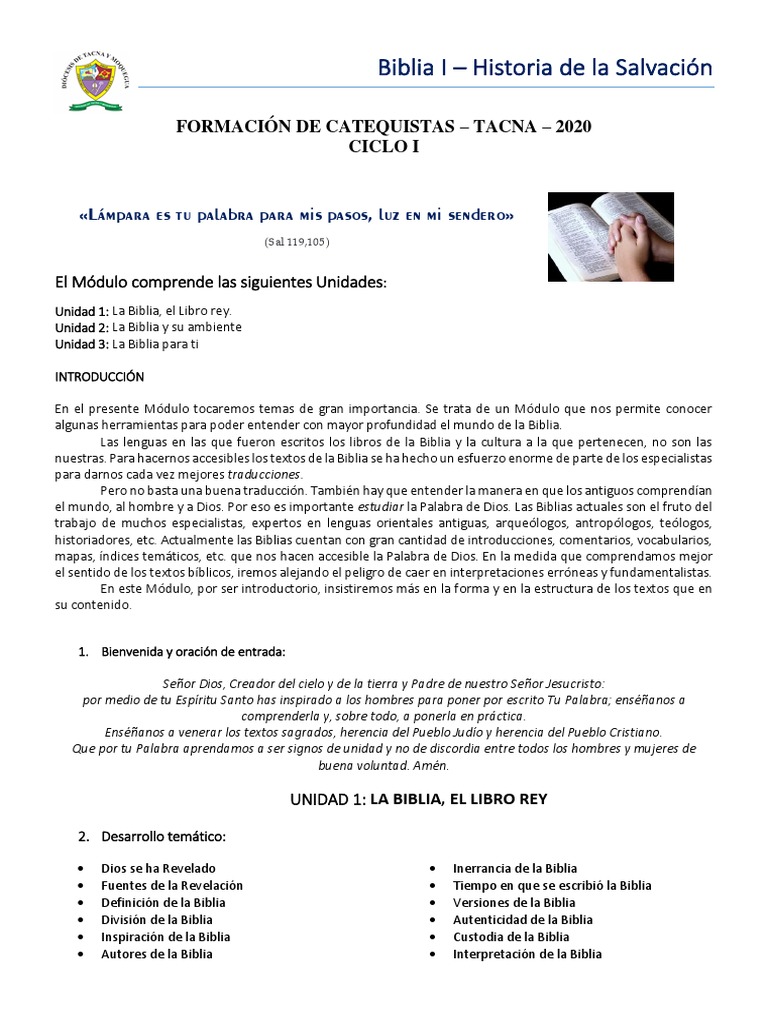 Ciclo I - BIBLIA I HISTORIA DE LA SALVACION PDF | PDF | Septuaginta ...