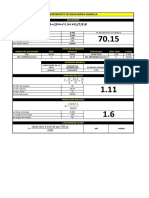 Tabla en Excel para El Rendimiento de Maquinaria Jonathan Siervo Peña