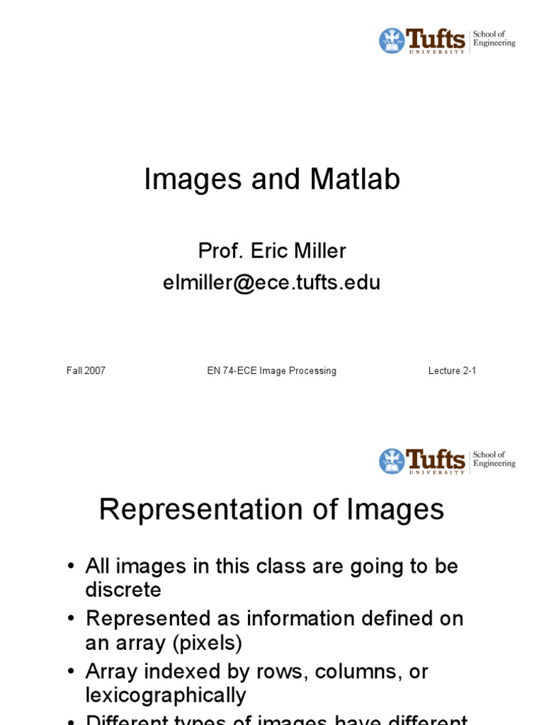 Image Processing with Matlab Basics | PDF | Computer Graphics ...