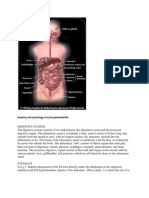 Anatomy and Physiology of Acute Gastroenteritis