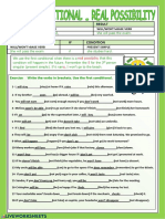 IF Condition Result: Exercise Write The Verbs in Brackets. Use The First Conditional