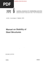 Manual On Stability of Steel Structures