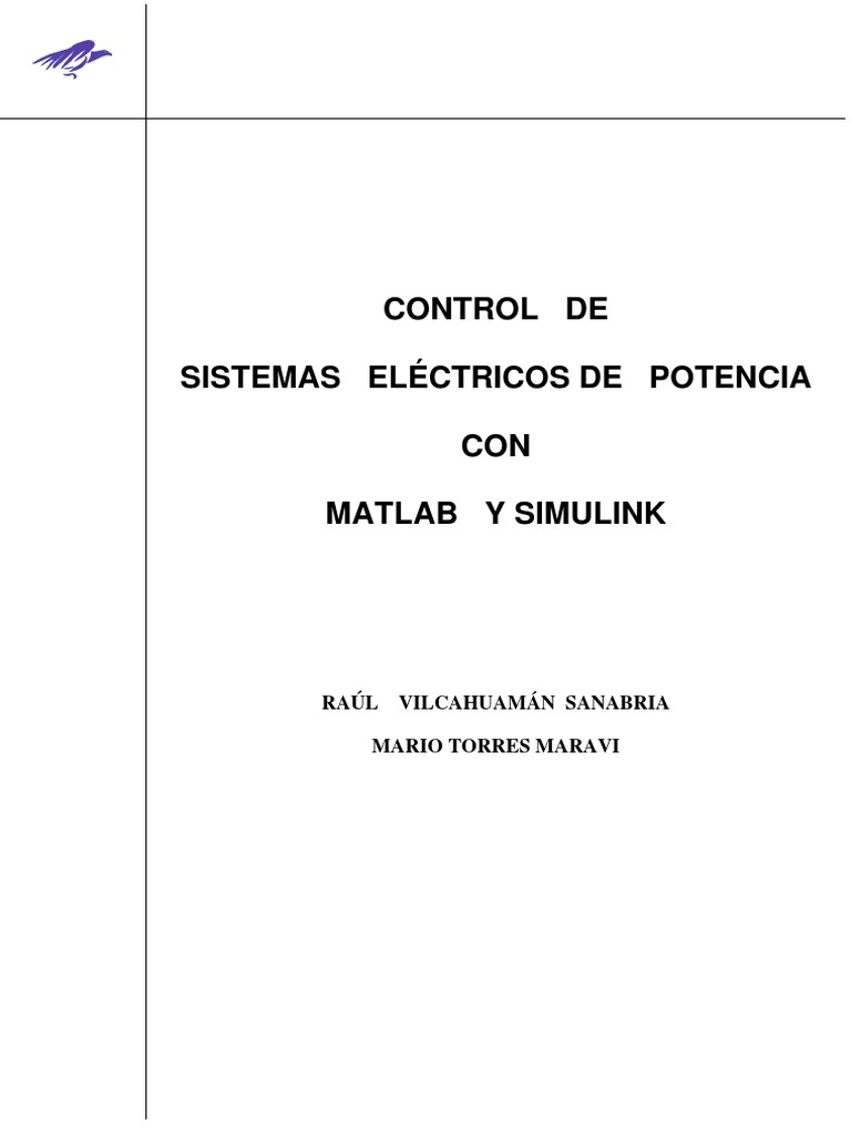 Control de Sistemas Eléctricos con MATLAB | PDF | Turbina | Generador ...