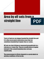 Area by Off Sets From A Straight Line