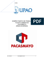 Diseño Puesto de Trabajo Planta Cementos Pacasmayo Areas Diversas