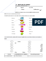 Evaluación Cuarta Unidad Ingles