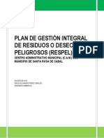 Plan de Gestión Integral de Respel C.A.M. Santa Rosa de Caba