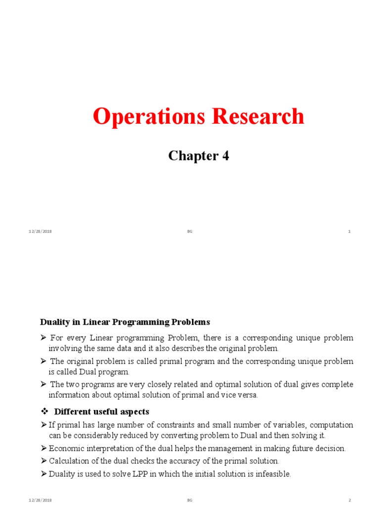 Operations Research | PDF | Mathematical Optimization | Theoretical ...