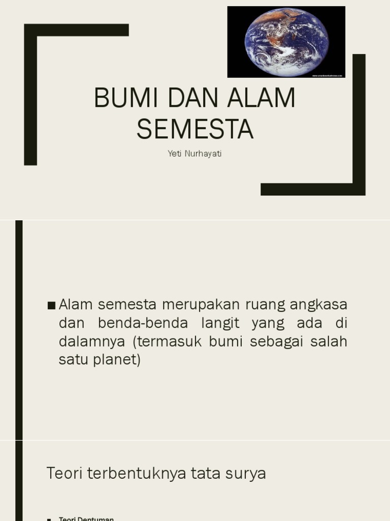 Bumi Dan Alam Semesta | PDF