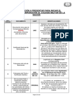 Ingreso CMN - Documentacion y DUPIE