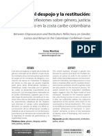 Entre El Despojo y La Restitución PDF